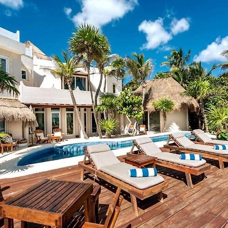 Luxury 5-Br Beachfront Home In Tulum Casa Sofia Gato Kültér fotó