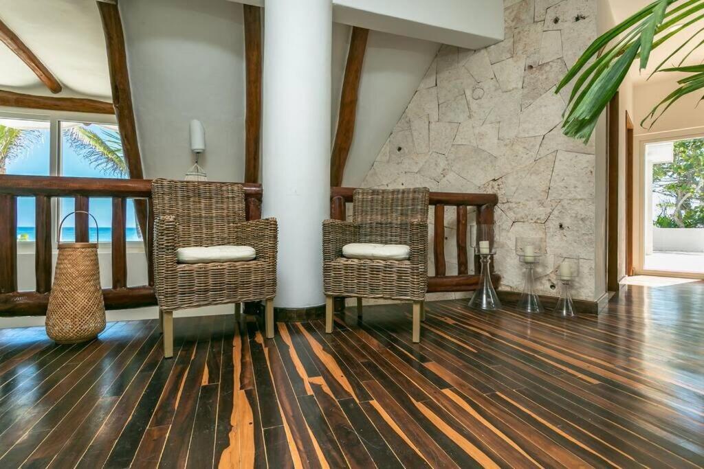 Luxury 5-Br Beachfront Home In Tulum Casa Sofia Gato Kültér fotó