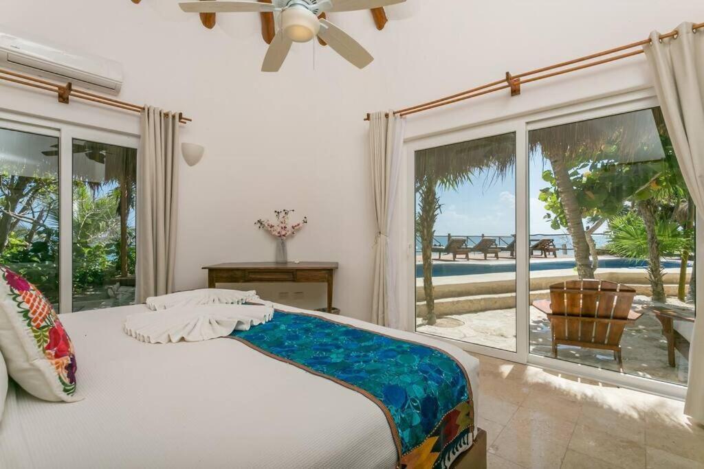 Luxury 5-Br Beachfront Home In Tulum Casa Sofia Gato Kültér fotó