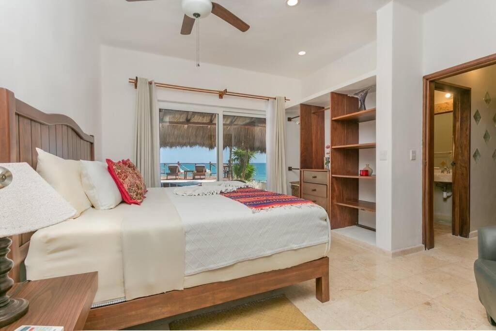 Luxury 5-Br Beachfront Home In Tulum Casa Sofia Gato Kültér fotó