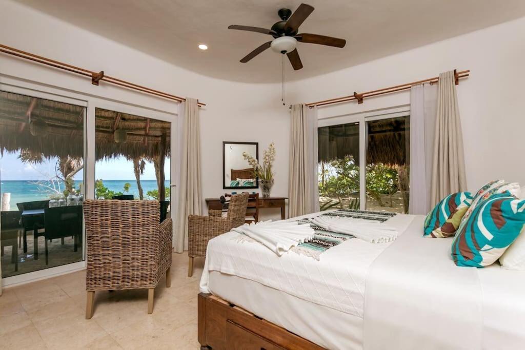 Luxury 5-Br Beachfront Home In Tulum Casa Sofia Gato Kültér fotó